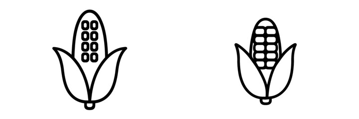 Vector illustration of corn with detailed design elements for use