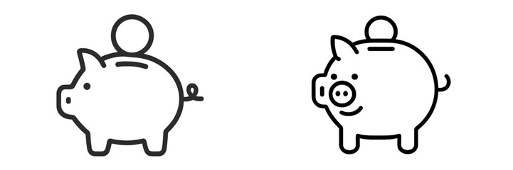 Cute piggy banks designed for savings and financial management