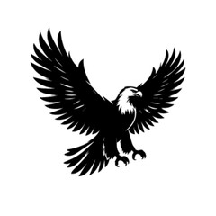 Fierce Flying Eagle Vector Illustration