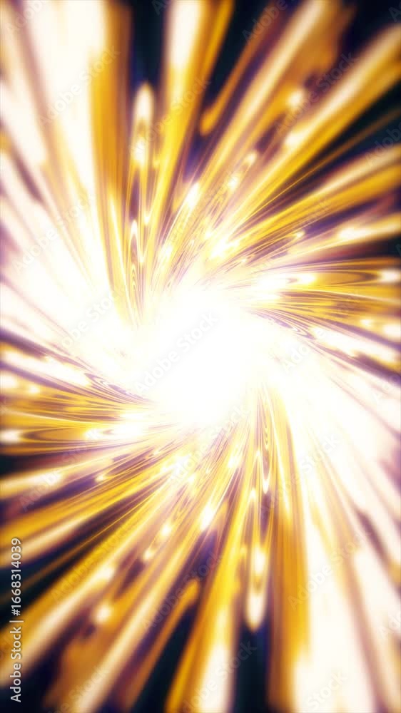 Poster vibrant, swirling light orange patterns form an engaging abstract animation with dynamic colors and 
