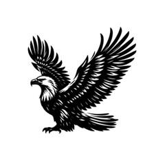 Heroic Majestic Eagle Vector Illustration