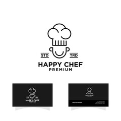 chef hat cooking logo design