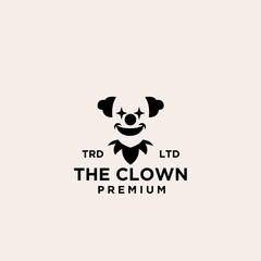 Premium clown / joker logo icon design vector illustration