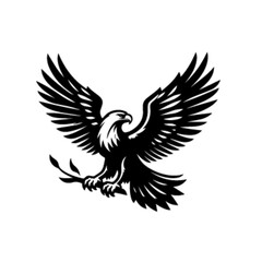 Majestic Eagle Vector Illustration in Flight