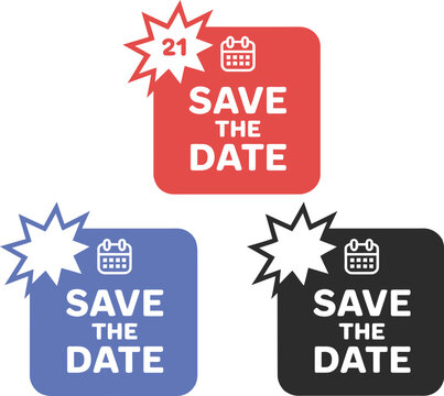 Save the date vector illustration for event and reminder