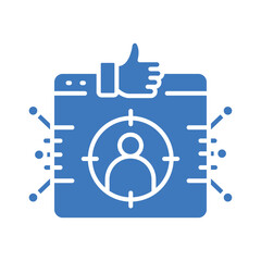 Product recommendation color flat icon for digital and print projects.