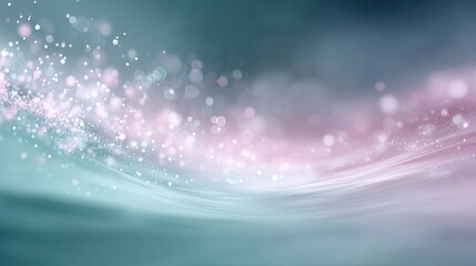 Pastel Pink and Mint Bokeh Background with Delicate Light