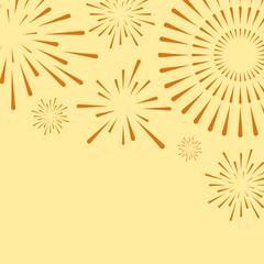Fototapeta premium Fireworks Holiday Celebrations, Graphic Design Elements