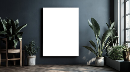 Mockup poster, minimalist aesthetic frame poster. Template poster advertising citylight. Modern design, empty template board, mockup advertising, urban style. Mockup poster, city light box