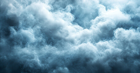 Abstract Storm Clouds Gathering High Above the Earth Creating a Dramatic Sky Backdrop