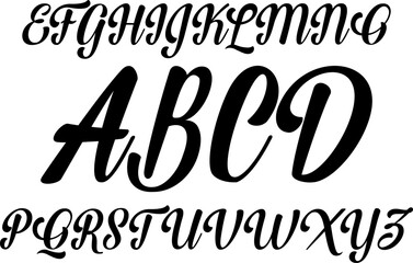 Elegant script uppercase alphabet A–Z in EPS format with modern calligraphy style. Perfect for logos, branding, invitations, posters, typography design, decorative lettering, and stylish creative proj