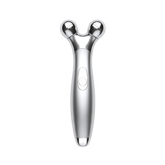 Silver 3d facial massage roller for skin lifting