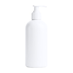 Blank white pump bottle for lotion and soap mockup