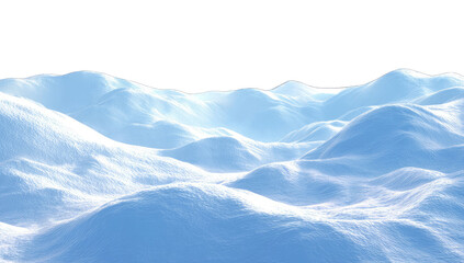 Obraz premium A digitally rendered view of snow-covered mountains