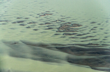 vue aérienne de la Baie de Somme en France