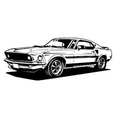 Fototapeta premium black sports car