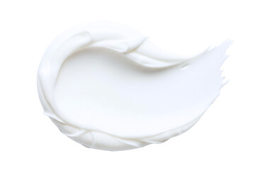 White cosmetic cream swirl for skincare product texture