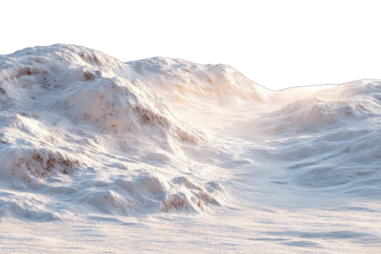 Snowy mountain range panorama