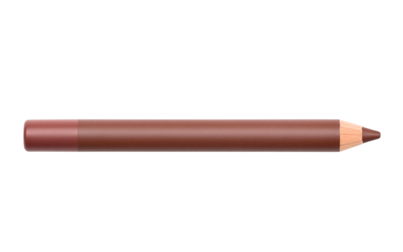 Brown lip liner pencil for defining makeup looks