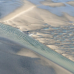 vue aérienne de la Baie de Somme en France