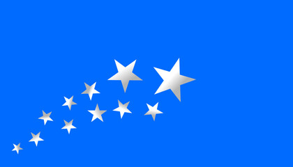 stars on blue background for celebration