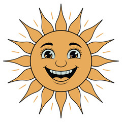 sun cartoon character
