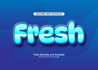 fresh text effect