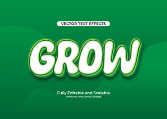 Grow text effect