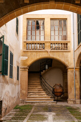 Old house in historical centre of Palma de Mallorca, Spain May 2025