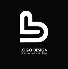 LB LB Logo Design, Creative Minimal Letter LB LB Monogram