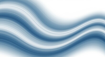 Obraz premium Subtle blue and white fluid motion background with gentle undulating waves