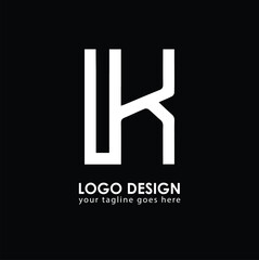 UK UK Logo Design, Creative Minimal Letter UK UK Monogram