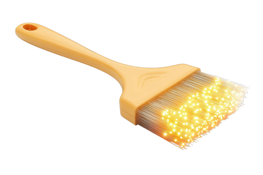 A light-filled paintbrush