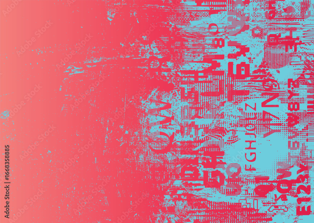 Poster glitch distorted geometric shape . noise destroyed logo . trendy cyber punk poster . glitched frame 