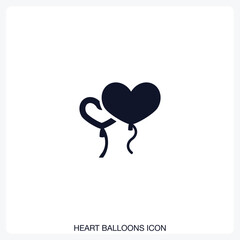 Heart Balloons Icon