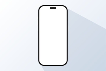 スマートフォンのフレームと陰のある背景