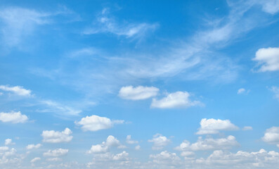 sky is blue with many clouds