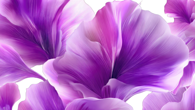 Close-up of vibrant purple and white flower petals