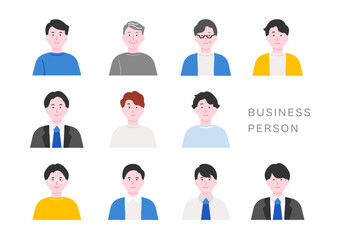 ビジネスパーソンのアイコンセット