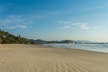 Obraz premium A view of Matadeiro beach - Florianopolis island, Brazil