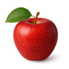 Red with fresh leaf delivers natural nutrition and healthy flavor for a sweet and juicy snack, PNG Transparent