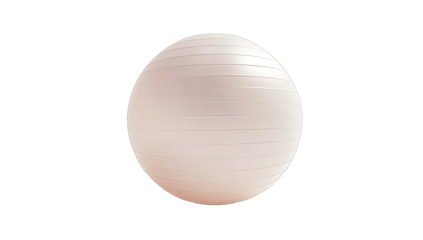 Smooth, light-pink exercise ball