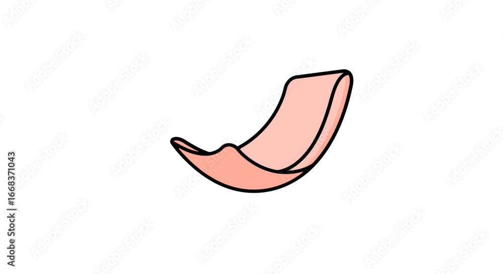 Poster pink curve abstract shape illustration design graphic art artistic element simple background modern 