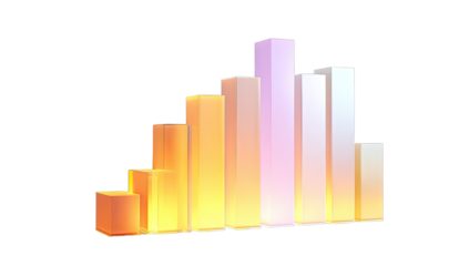 Abstract geometric shapes, gradient colors