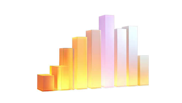 Abstract geometric shapes, gradient colors