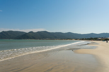 A view of Pantano do Sul beach, in the south of the island of Florianopolis