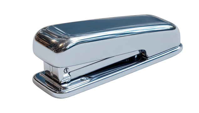 Shiny chrome-plated stapler