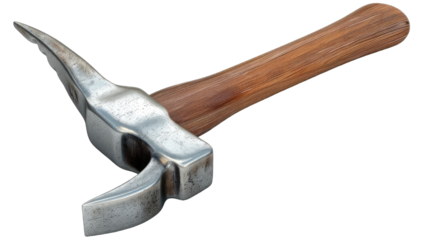A metal hammer with a wooden handle (1)