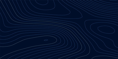 Orange and blue wavy abstract topographic map contour, lines Pattern background. Topographic map and landscape terrain texture grid. Wavy banner and color geometric form. Vector illustration.	