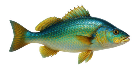 Fototapeta premium Drum fish with elongated body and vibrant colors
